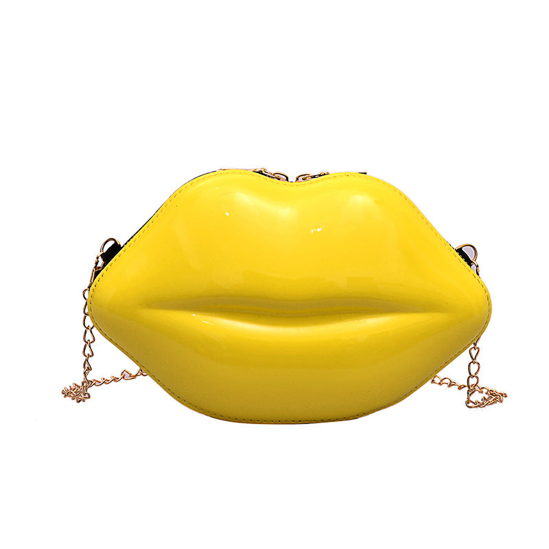 Wholesale Personalized PU Shoulder Lip Bag
